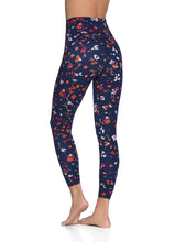 Load image into Gallery viewer, Maaji Mayfly Wildflowers Indigo High Rise 7/8Th Legging