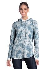 Load image into Gallery viewer, Maaji Felicity Palm Pewter Reversible Hooded Layer