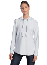 Load image into Gallery viewer, Maaji Felicity Palm Pewter Reversible Hooded Layer