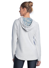 Load image into Gallery viewer, Maaji Felicity Palm Pewter Reversible Hooded Layer