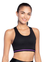 Load image into Gallery viewer, Maaji Intense Black Reversible Medium Impact Sports Bra
