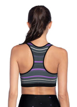 Load image into Gallery viewer, Maaji Intense Black Reversible Medium Impact Sports Bra