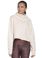 Load image into Gallery viewer, Maaji Thrive Ivory Funnel Neck Sweatshirt