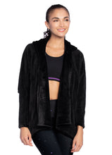 Load image into Gallery viewer, Maaji Rejoice Black Hooded Layer
