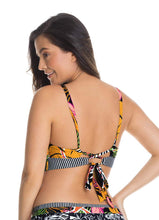 Load image into Gallery viewer, Maaji Feline Daydream Reversible D Cup Bralette Bikini Top