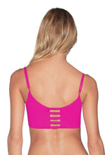 Load image into Gallery viewer, Maaji Hibiscus Pink Praia Reversible Bralette Bikini Top