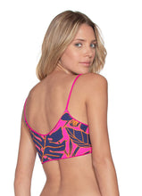Load image into Gallery viewer, Maaji Hibiscus Pink Praia Reversible Bralette Bikini Top