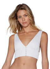 Load image into Gallery viewer, Maaji Sugar White Pearl Reversible Halter Bikini Top