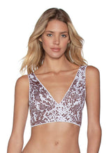 Load image into Gallery viewer, Maaji Sugar White Pearl Reversible Halter Bikini Top