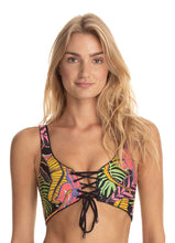 Load image into Gallery viewer, Maaji Hat Black Dazzling 4 way Reversible Bralette Bikini Top