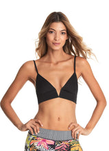 Load image into Gallery viewer, Maaji Hat Black Parade Reversible Triangle Bikini Top