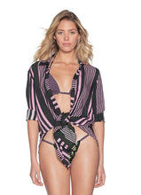 Load image into Gallery viewer, Maaji Lavanda Serenity Long Shirt Beach Cover Up
