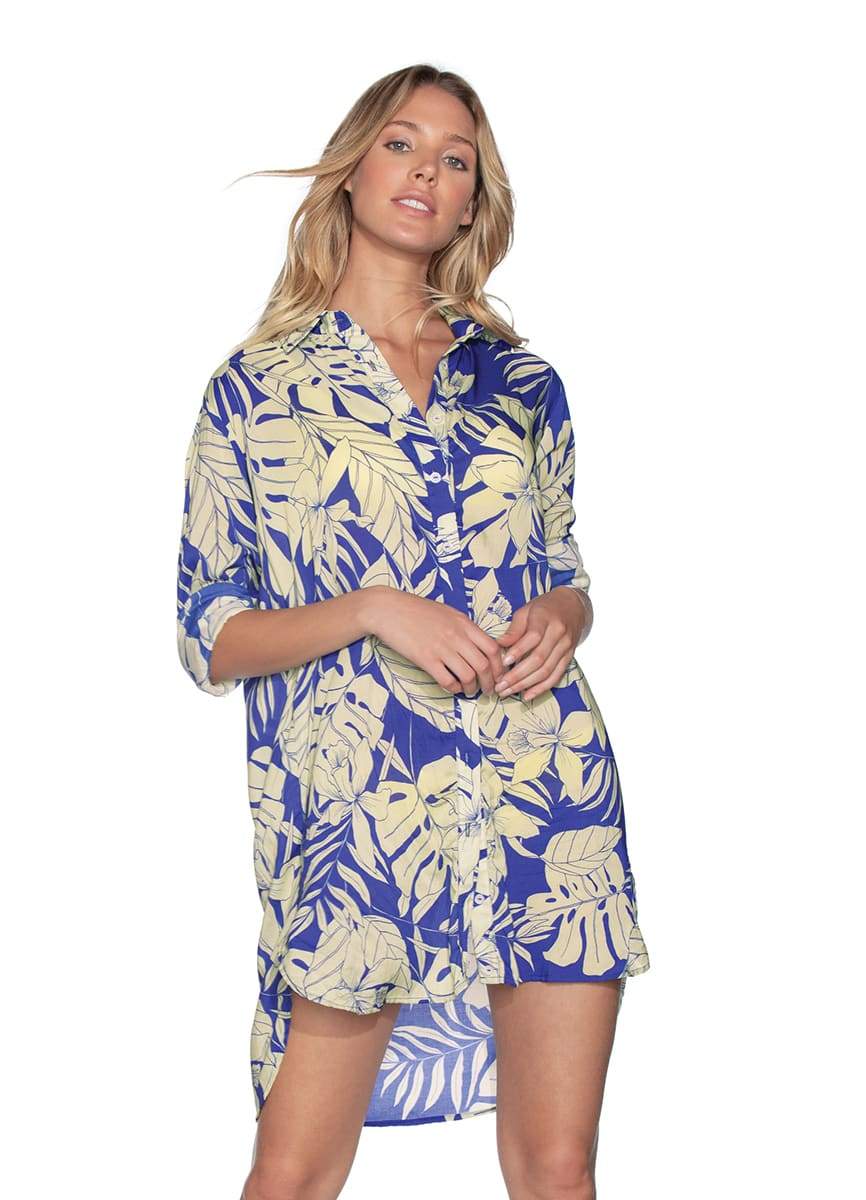 Maaji Serene Breeze Long Shirt Beach Cover Up