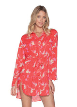 Load image into Gallery viewer, Maaji Wildflower Long Shirt Beach Cover Up
