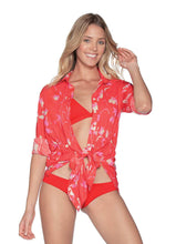 Load image into Gallery viewer, Maaji Wildflower Long Shirt Beach Cover Up
