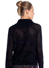 Load image into Gallery viewer, Maaji Inspirit Black Funnel Neck Long Sleeve Top
