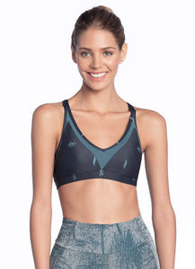 Maaji Mist Aster Prussian Low Impact Sports Bra