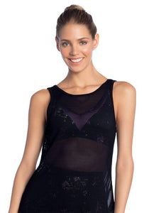 Maaji Relay Black  Mesh Tank Top