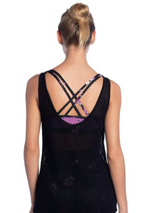 Maaji Relay Black  Mesh Tank Top