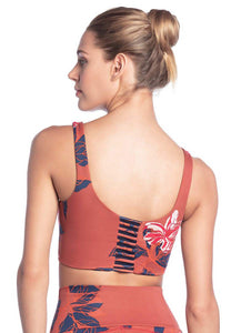 Maaji Resilient Tullip Garnet  4 Way Medium Impact Sports Bra