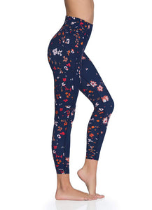 Maaji Mayfly Wildflowers Indigo High Rise 7/8Th Legging