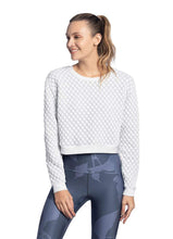 Load image into Gallery viewer, Maaji Soiree White Quilted Sweatshirt
