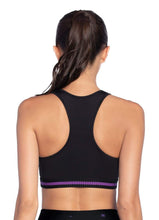 Load image into Gallery viewer, Maaji Intense Black Reversible Medium Impact Sports Bra
