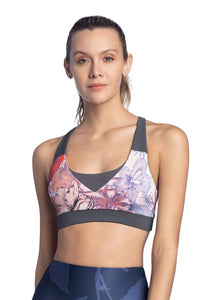 Maaji Shimmy Maui White Reversible Low Impact Sports Bra