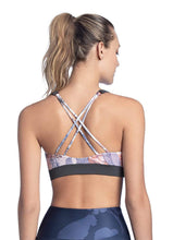 Load image into Gallery viewer, Maaji Shimmy Maui White Reversible Low Impact Sports Bra
