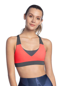 Maaji Shimmy Maui White Reversible Low Impact Sports Bra