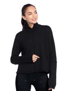 Maaji Warmth Black Funnel Neck Sweatshirt