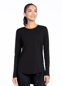 Maaji Pure Black Long Sleeve Top