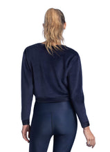 Load image into Gallery viewer, Maaji Sound Midnight Crop Sweatshirt
