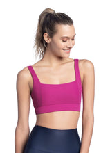 Load image into Gallery viewer, Maaji Pitch Magenta Reversible Low Impact Sports Bra
