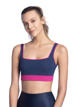 Load image into Gallery viewer, Maaji Pitch Magenta Reversible Low Impact Sports Bra
