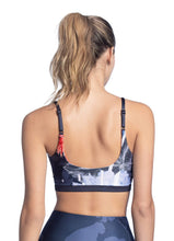 Load image into Gallery viewer, Maaji Idyllic Efflorescence Gray Reversible Medium-Impact Sports Bra
