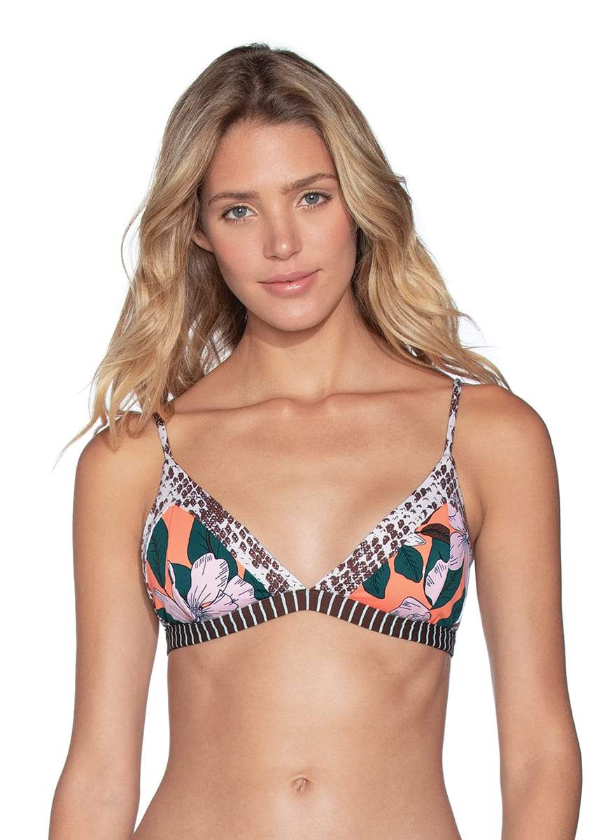 Maaji Poppy Affair Reversible Triangle Bikini Top
