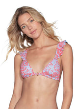 Load image into Gallery viewer, Maaji Sheila Pirouette Ruffle Triangle Reversible Bikini Top
