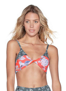Maaji Bouquet Twister 4 Way Reversible Bralette Bikini Top