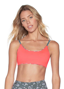 Maaji Bouquet Twister 4 Way Reversible Bralette Bikini Top