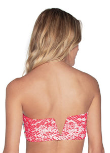 Maaji Heartbrake Flicker 4-Way Reversible Bandeau Bikini Top
