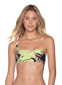 Maaji Trippin Degree 4-Way Reversible One Shoulder Reversible Bikini Top