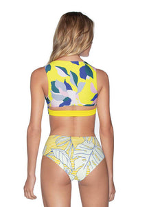 Maaji Sunflower Spin High Neck 4-Way Reversible One Piece Swimsuit