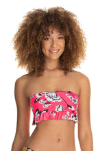 Load image into Gallery viewer, Maaji Festival Juggler 2 way Reversible Bandeau Bikini Top
