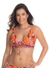 Load image into Gallery viewer, Maaji Fire Charlotte D Cup Triangle Bikini Top
