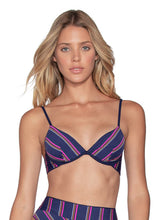 Load image into Gallery viewer, Maaji Ink Blue Lovely Reversible Bikini Top
