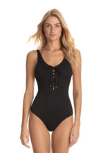 Load image into Gallery viewer, Maaji Hat Black Heavenly Reversible One Piece
