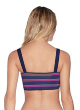 Load image into Gallery viewer, Maaji Ink Blue Dazzling 4-Way Reversible Bralette Bikini Top
