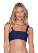 Load image into Gallery viewer, Maaji Ink Blue Dazzling 4-Way Reversible Bralette Bikini Top
