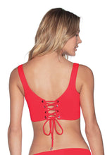 Load image into Gallery viewer, Maaji Candy Apple Dazzling 4-Way Reversible Bralette Bikini Top
